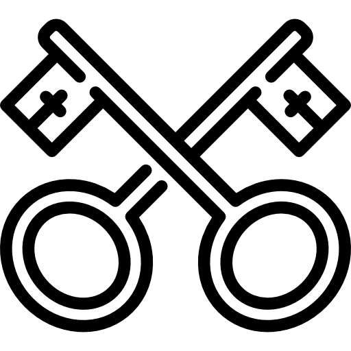 icone clés logo pour réseaux sociaux
